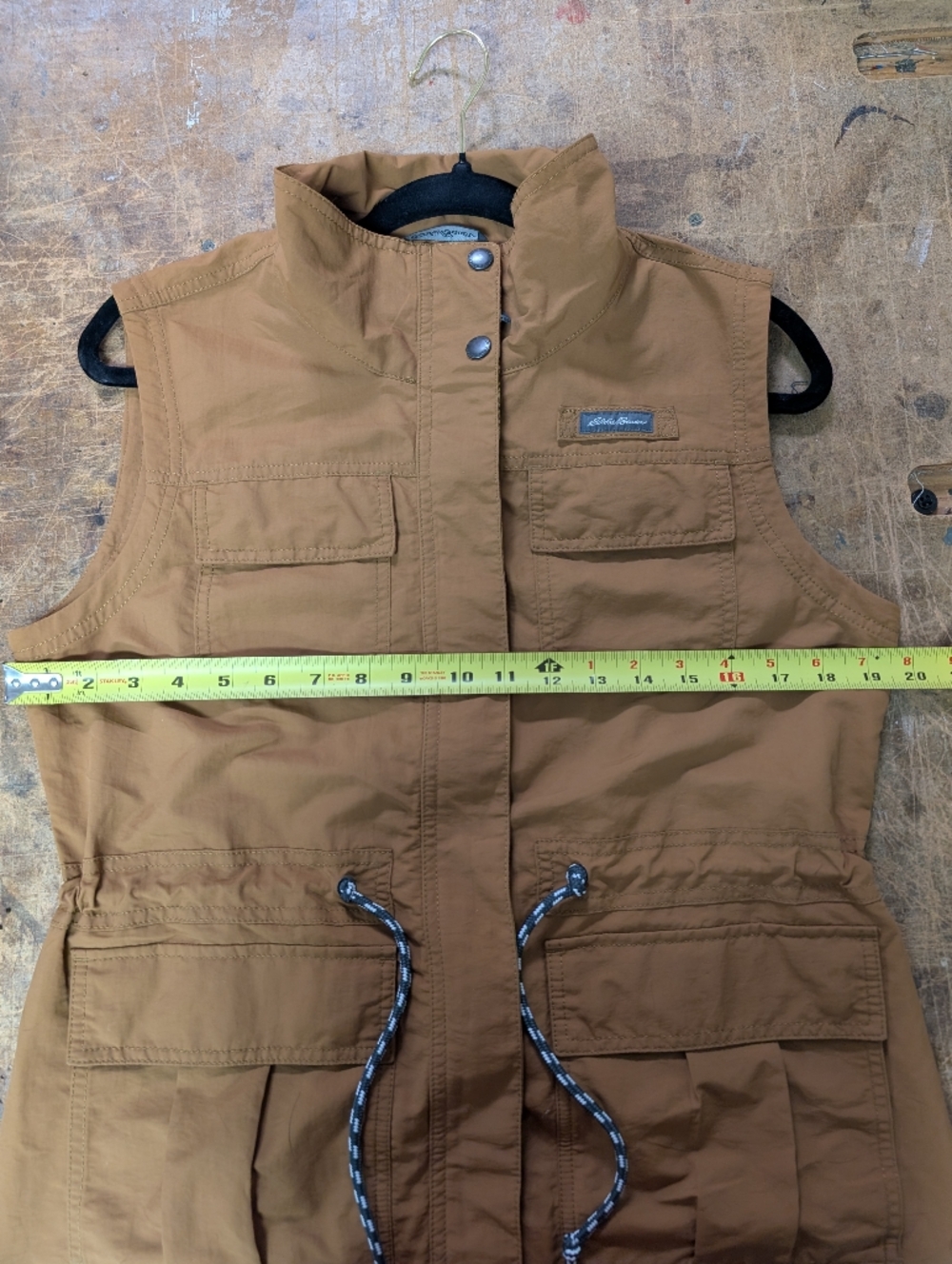 Eddie Bauer Trekker Vest Caramel Brown - Picture 8 of 9